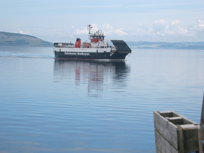 foto aankomst feryy boot van schiereiland Kintyre Caledonian MacBrayne 2013 arran