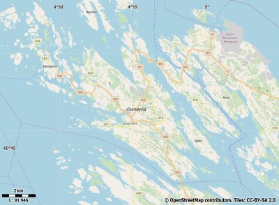 Fosnøyna kaart