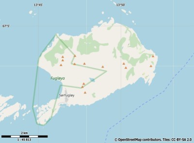 Fugløya kaart