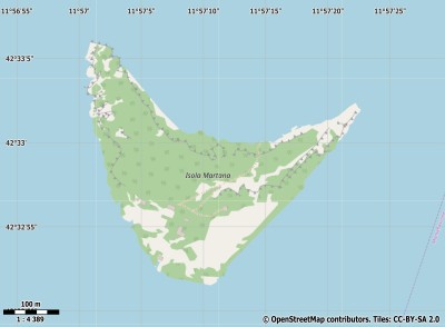 Isola Martana kaart