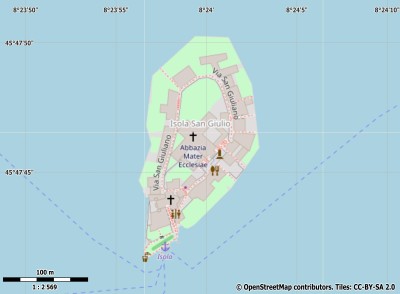Isola San Giulio kaart