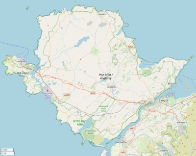 Anglesey kaart