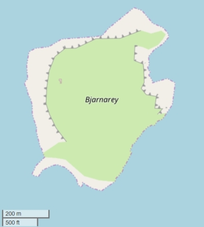 Bjarnarey kaart
