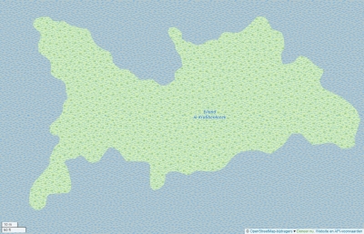 Eiland in Krabbenkreek kaart