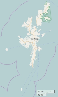 Shetlandeilanden kaart