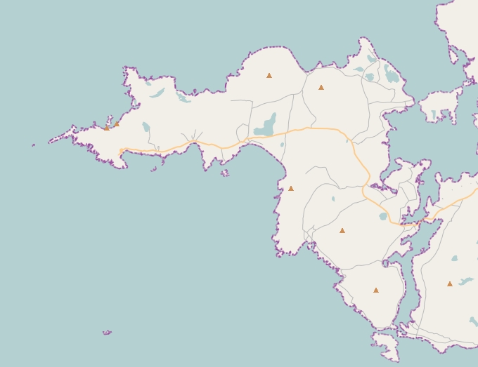 Achill plattegrond kaart