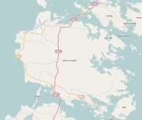 Benbecula plattegrond kaart