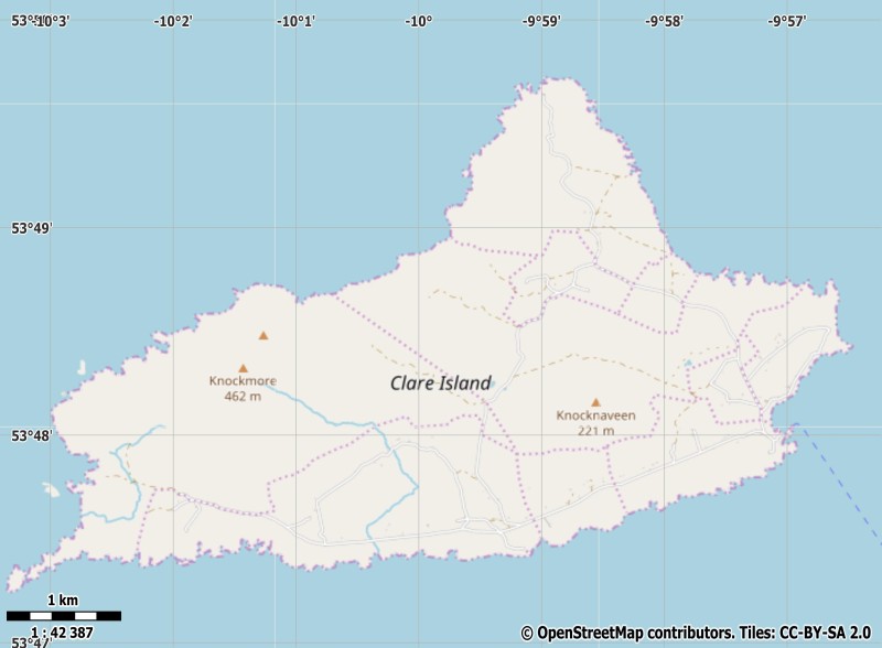 Clare plattegrond kaart