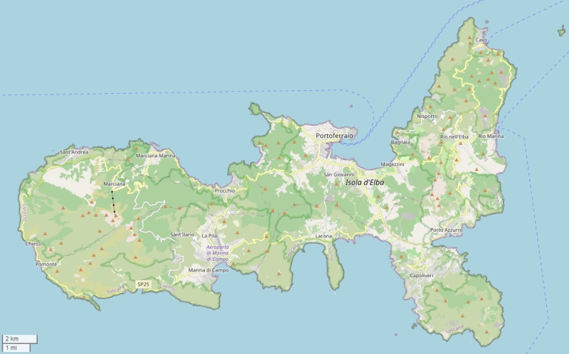 Elba plattegrond kaart
