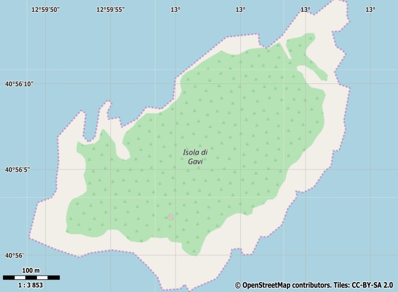 Gavi plattegrond kaart