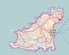 Guernsey plattegrond kaart