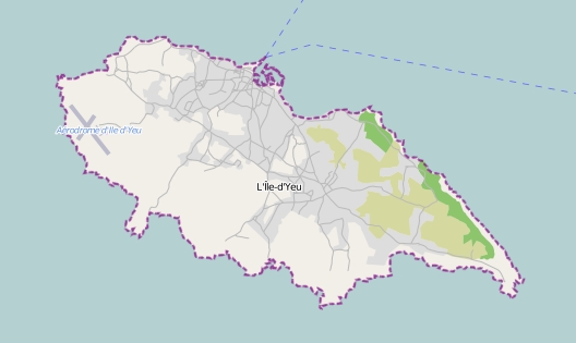 Île d'Yeu plattegrond kaart