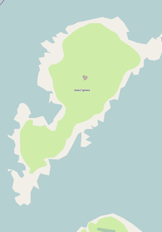 Isola di Capraia plattegrond kaart