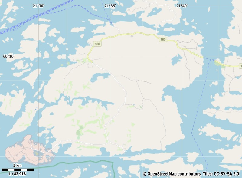 Korpo plattegrond kaart