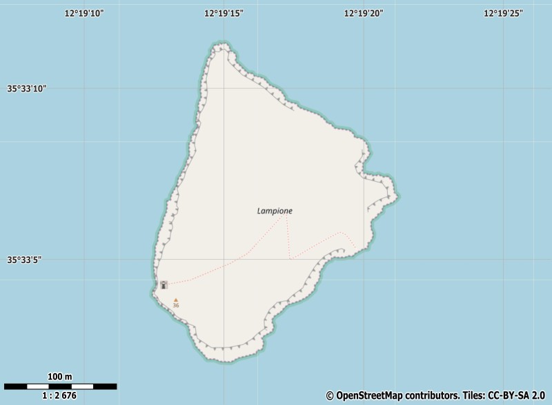 Lampione plattegrond kaart