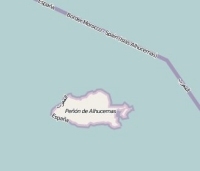 Peñon de Alhucemas plattegrond kaart
