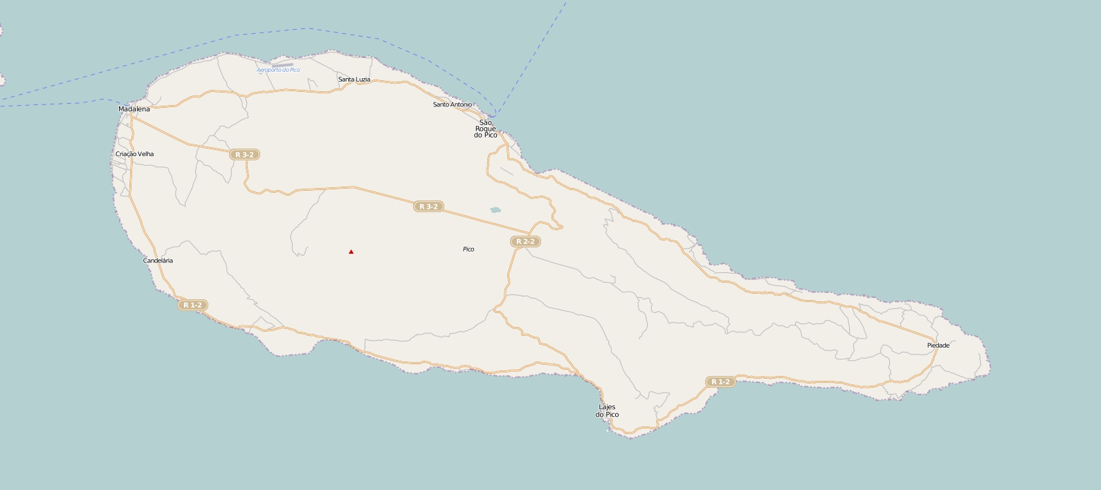 Pico Portugal plattegrond kaart