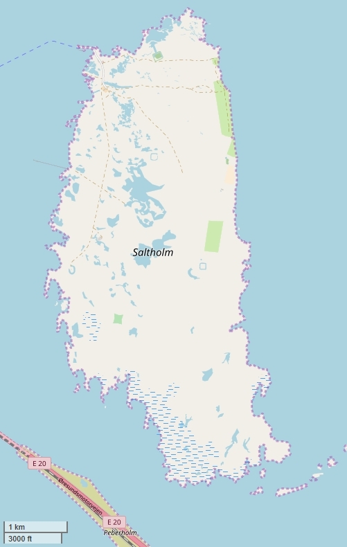 Saltholm plattegrond kaart