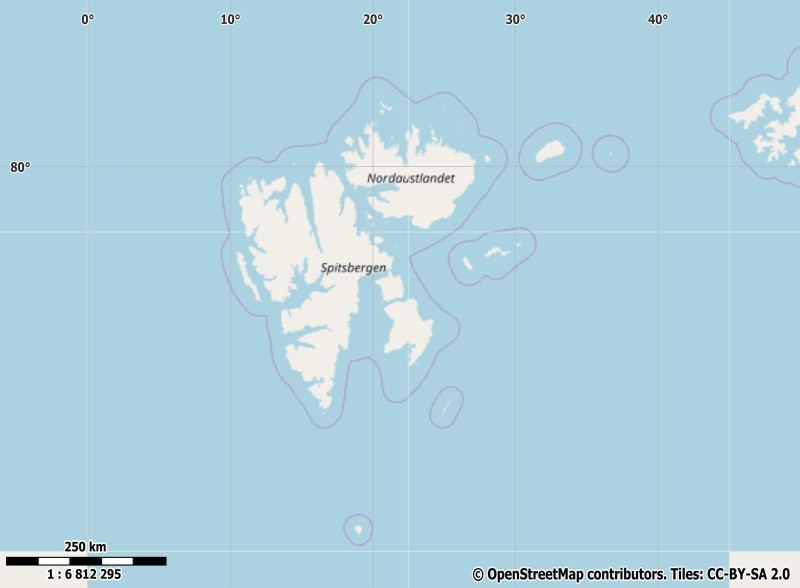 Spitsbergen plattegrond kaart