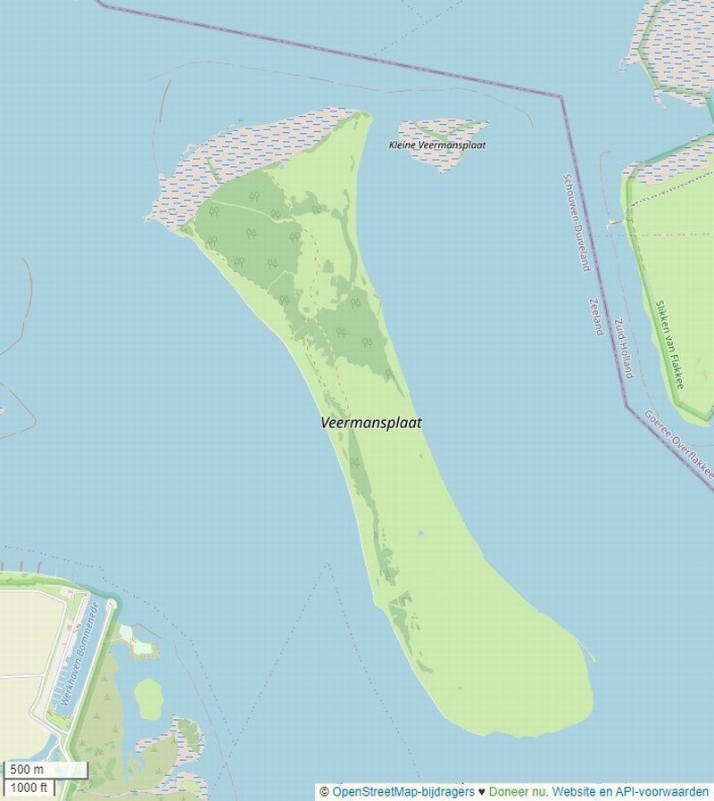 Veermansplaat plattegrond kaart