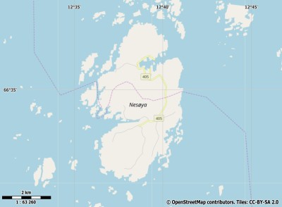 Nesøya kaart
