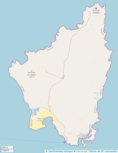Isla de Lobos kaart