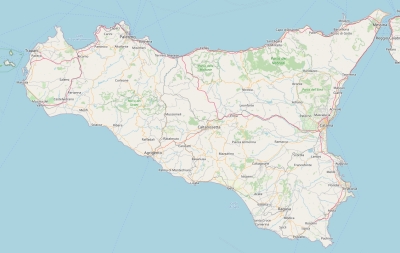 Sicilië kaart