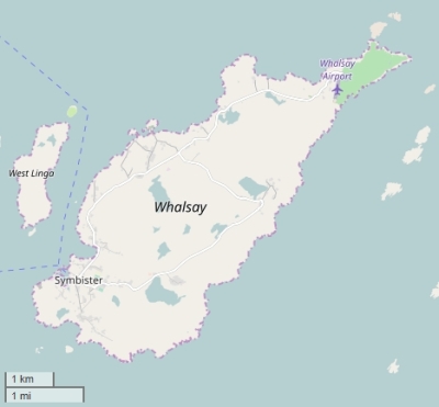 Whalsay kaart