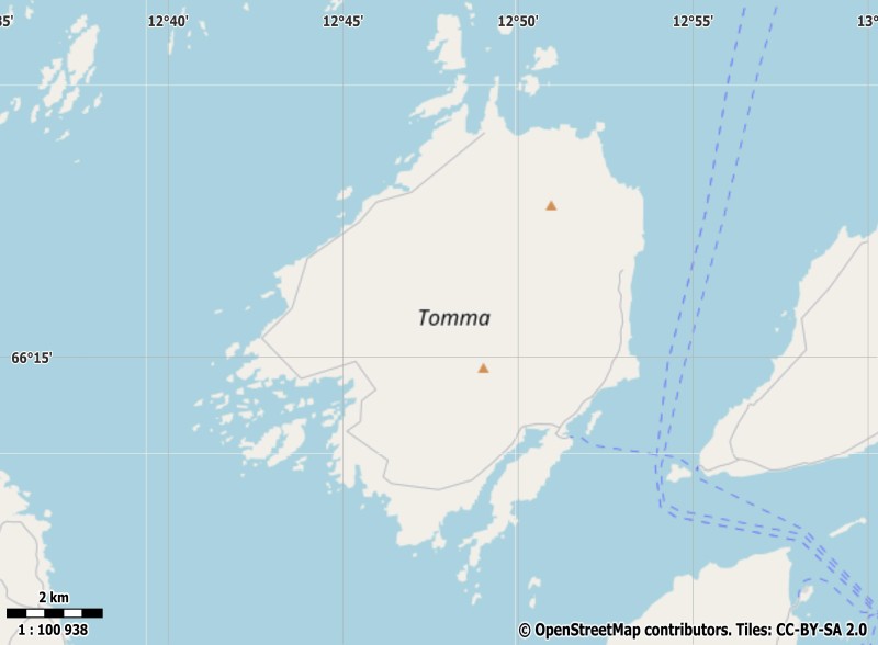 Tomma plattegrond kaart