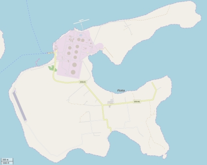 Flotta plattegrond kaart