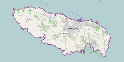 Groix plattegrond kaart