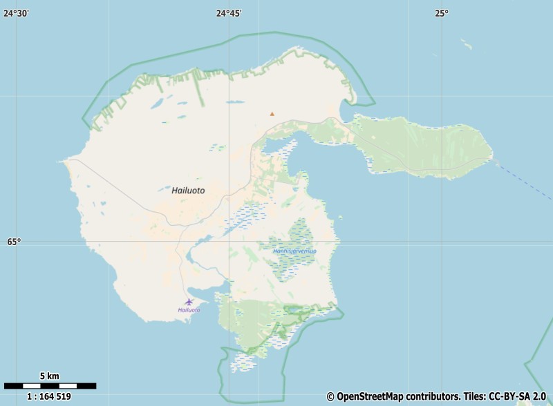 Hailuoto plattegrond kaart