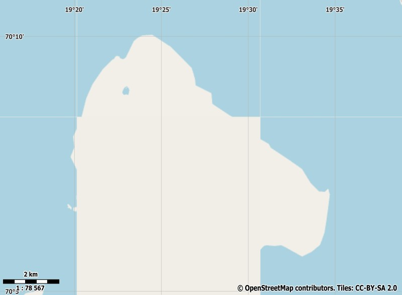 Helgøya plattegrond kaart