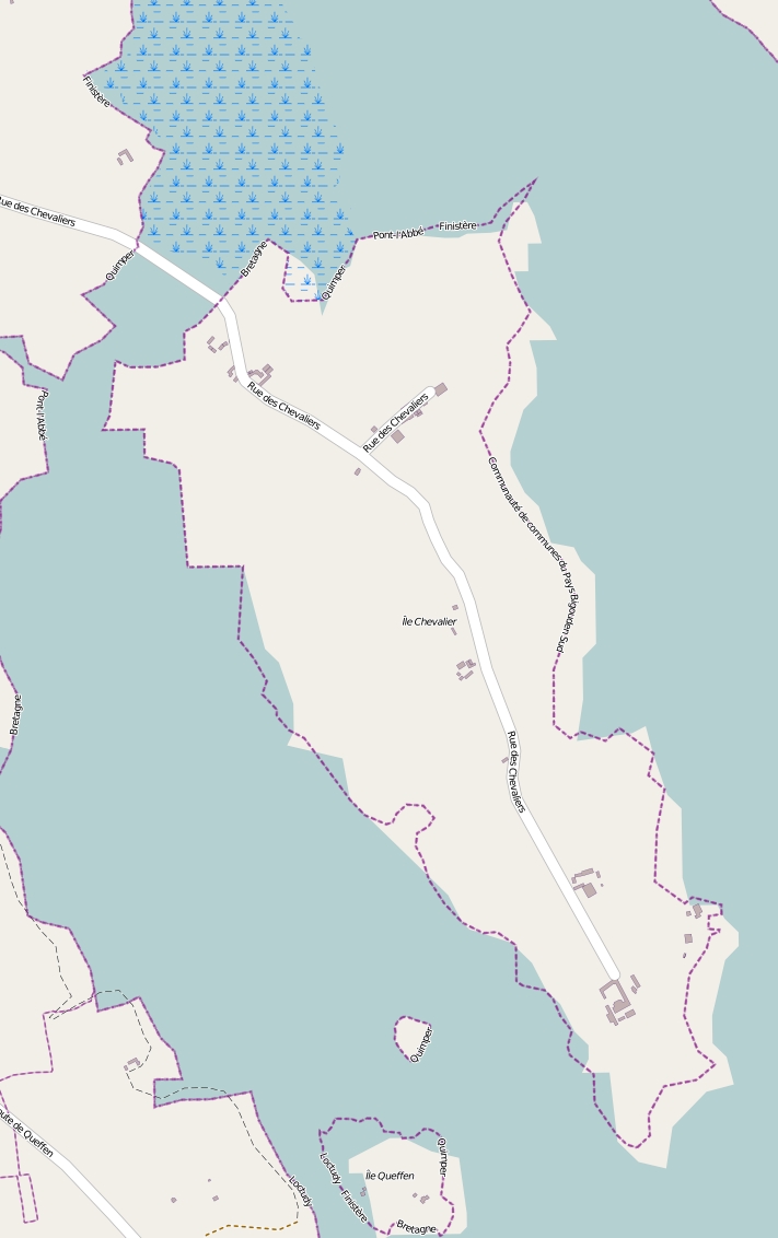 Île Chevallier plattegrond kaart