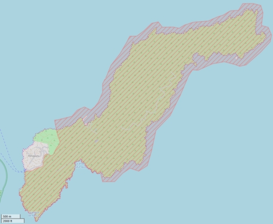 Île du Levant plattegrond kaart