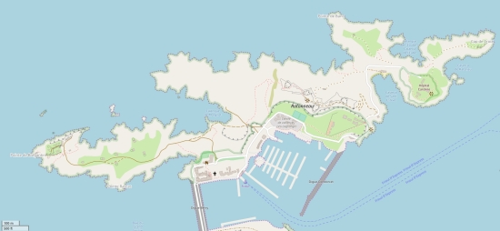 Île Ratonneau plattegrond kaart
