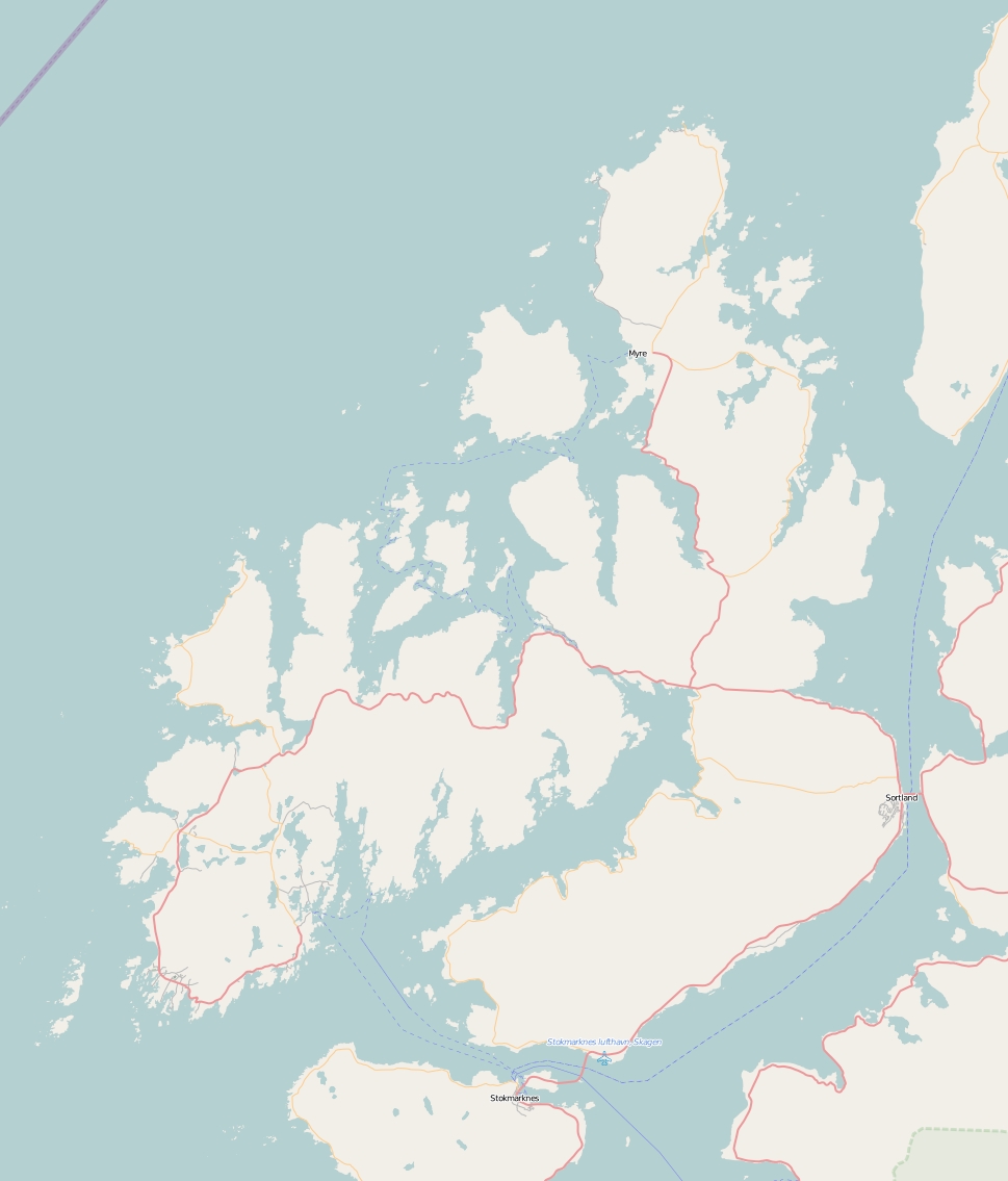 Langøya plattegrond kaart