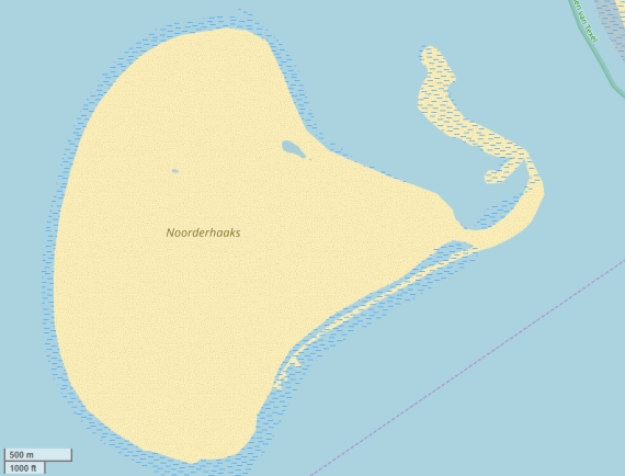 Noorderhaaks - De razende bol plattegrond kaart
