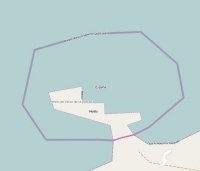 Peñon de Vélez de la Gomera plattegrond kaart