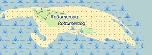Rottumeroog plattegrond kaart