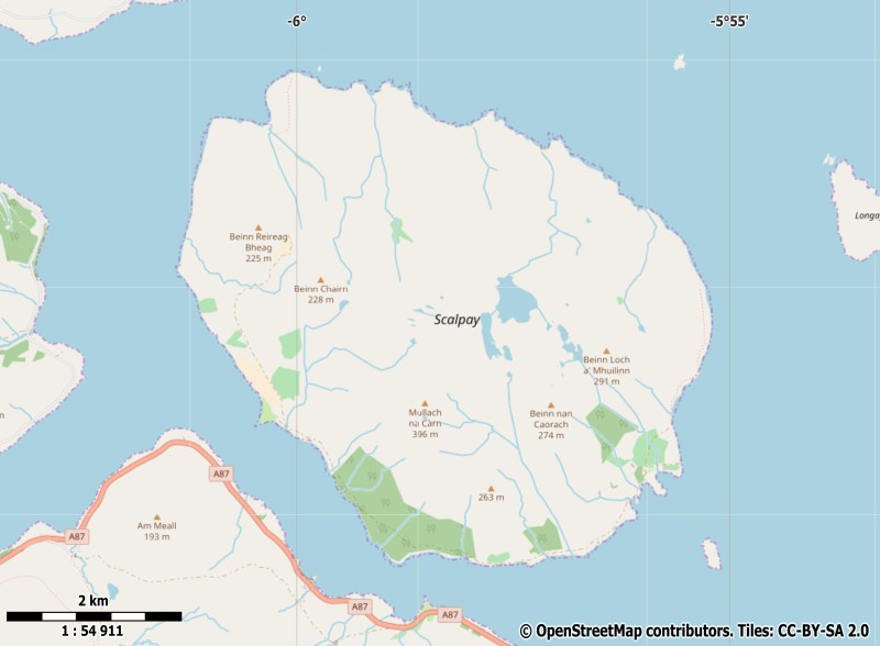 Scalpay plattegrond kaart