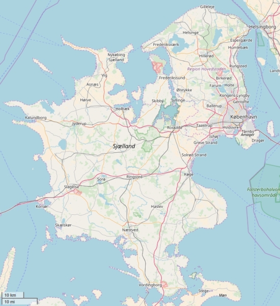 Seeland plattegrond kaart