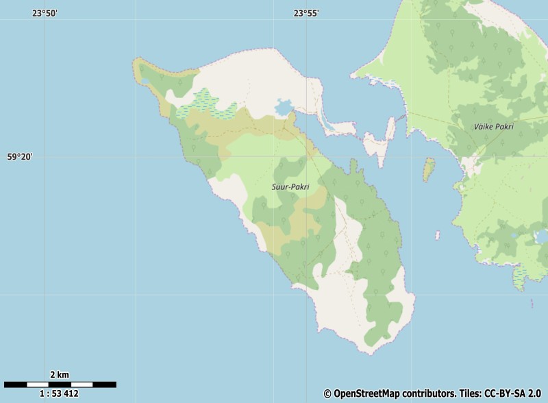 Suur-Pakri plattegrond kaart